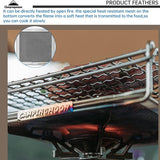 Campingmoon Camping Broodrooster voor Gasfornuis 304 Roestvrij Staal Broodrooster Mini Camping Grill Rack US-1312