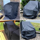 Beschermhoes voor tuinstoelen, 64 x 64 x 120 cm, afdekking voor stapelstoelen, 6 tot 10 stuks, weerbestendig, waterdicht, sneeuwbestendig, stofdicht, tuinstoelafdekking voor stoel,