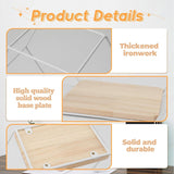 Wandplank wit metaal set van 5 planken wanddecoratie hangplank zolder wandplanken wandplank wit voor wanddecoratie in woonkamer, slaapkamer, badkamer, café en hotel