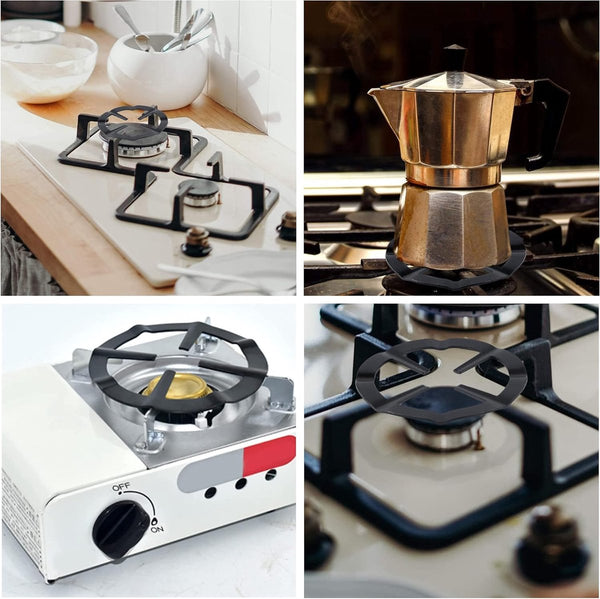 2 stuks wok ringondersteuning universele gietijzeren wok ring gasfornuis kruis, pannenhouder, gaskoker, rooster, opzetring, permanent voor gaskoker, espressomachine, koffiekooktoestel,