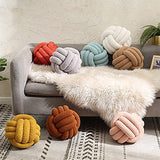 Knoopkussen, geknoopt kussen, pluche kussen, knoopkussen, decoratief kussen, bed, kamer, decoratie, speelgoed, geknoopt kussen voor bank, bed, decoratief (kaki)