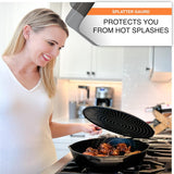 28 cm ovenveilige siliconen spatbescherming voor koekenpan