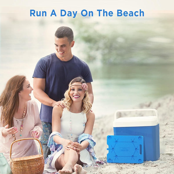 Grote koelaccu, herbruikbare platte koelaccu, 800 ml, 3 stuks, koelelementen voor koeltas en koelbox, extra dun en lang koelvermogen voor onderweg