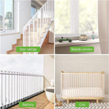 2 meter trapbeschermingsnet, veiligheidsnet voor kinderen, trapbeschermingsnet voor kinderen, trapleuning, hek, mesh, veiligheidsnet, baby-balkonnet, trappennet