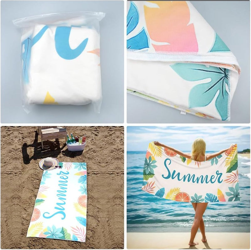 Strandhanddoek Microfiber Zomer Kust Badhanddoek Microfiber Badhanddoek 90×180cm Strandhanddoek Strandhanddoek Geschikt voor Sport Yoga Camping Strand Gym