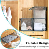 Wasmand, opvouwbare wasmand, waskist, wasbox, mandenopslag, wassorteerder, pop-up wasmand, speelgoedorganisator voor kinderen, opbergtas met handvat (klein)