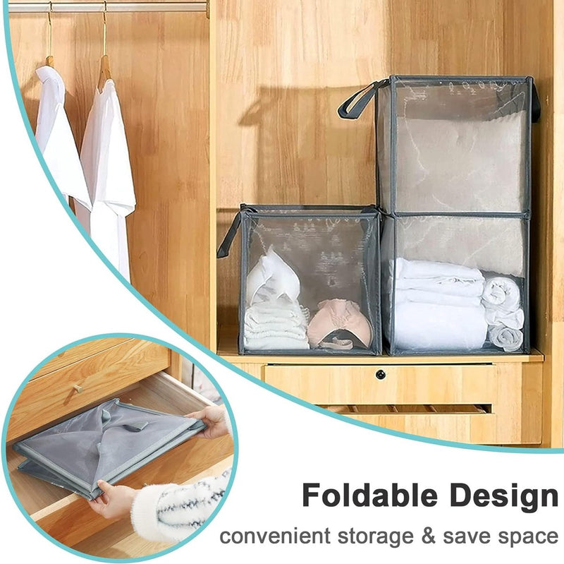 Wasmand, opvouwbare wasmand, waskist, wasbox, mandenopslag, wassorteerder, pop-up wasmand, speelgoedorganisator voor kinderen, opbergtas met handvat (klein)