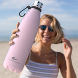 Roestvrijstalen waterfles | 100% lekvrij | Houdt 12 uur warm en 24 uur koud BPA-vrij en gezond | Modieuze kleur, ideaal voor dagelijks gebruik en buitengebruik Roze | 500 ml