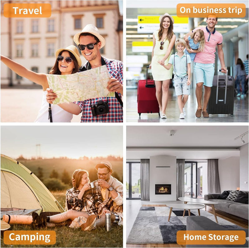 3 stuks tandenborsteletui, reisetui, draagbare tandenborstelhouder, kunststof tandenborstelbeker, waterdichte mondspoelbeker voor reizen, camping, school, groen/blauw/oranje, Meerkleurig