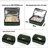 Mini-koeltas voor lunchbox Medicijnkoelbox Kleine lichtgewicht lunchtas Geïsoleerde tas voor lunchbox Lunchtas voor werk School Waterdichte ritssluiting Leger olijf