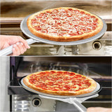 ronde pizzaplaat van 38 cm [2 stuks] - Restaurantkwaliteit, snel bakken, gelijkmatige warmteverdeling - aluminiumlegering, naadloze rand - antiaanbaklaag, roest- en BPA-vrij, ovenbestendig