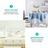 Set van 8 tafelkleedgewichten met magneet, bloemenblad, extra zware magnetische gewichten voor buiten, binnen en buiten