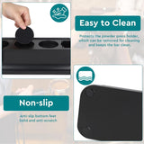 Tamperstation, 51-58 mm, zwart, toebehoren, espresso-tamperhouder, ABS, in hoogte verstelbaar, tamperhouder, standaard, universeel, multifunctioneel, onderhoudsvriendelijk