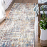 Loper voor de gang, abstract tapijt, laagpolig, dunne tapijten, geometrisch keukentapijt, tapijtloper, slaapkamer, woonkamer, eetkamer, werkkamer, kantoor, opvouwbaar, 60 x 210 cm, donkerrood