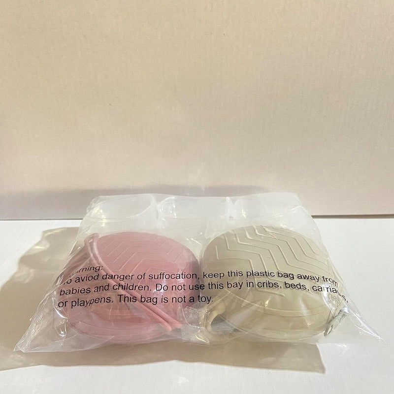 4 stuks fopspeenbox, BPA-vrij, 2 siliconen babyfopspeenzakjes, 2 transparante fopspeen, draagbare stofbestendige fopspeenbox voor onderweg, voor luierrugzak