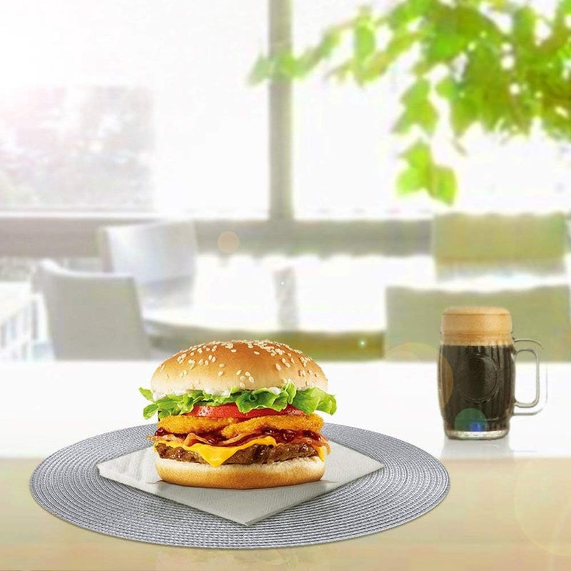 Placemats, rond, 6 stuks