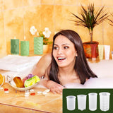 Kaarsenvorm Siliconen 4-delig, Kaarsenvormen voor gietset, 3D DIY Kaarsen Siliconenvorm Kaarsengietvormen voor handgemaakte zeep, geurkaarsen, knutselornamenten, kaarsen DIY-vormenset