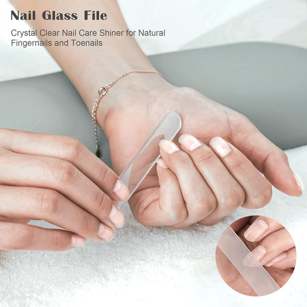 Nagelknipper met nagelvanger voor dikke nagels, nagelknipper groot 8,6 cm, brede kaakopening, roestvrij staal, vingernagel en teennagelknipper met glazen nagelvijl (zwart)