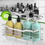 Doucheplank, doucheplank zonder boren, 3 stuks badkamerplankorganizer, badkamerplank, badkamerorganizer, zilver.