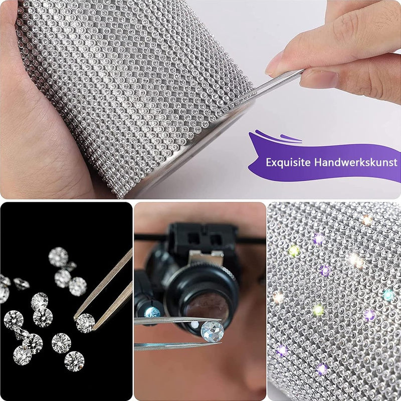 Diamant Waterfles, 750 ml, roestvrij staal, thermosfles, strassteentjes, isoleerfles, diamant thermosfles met ketting, lekvrije diamant thermosbeker, meisjes favoriete mokken, zilver