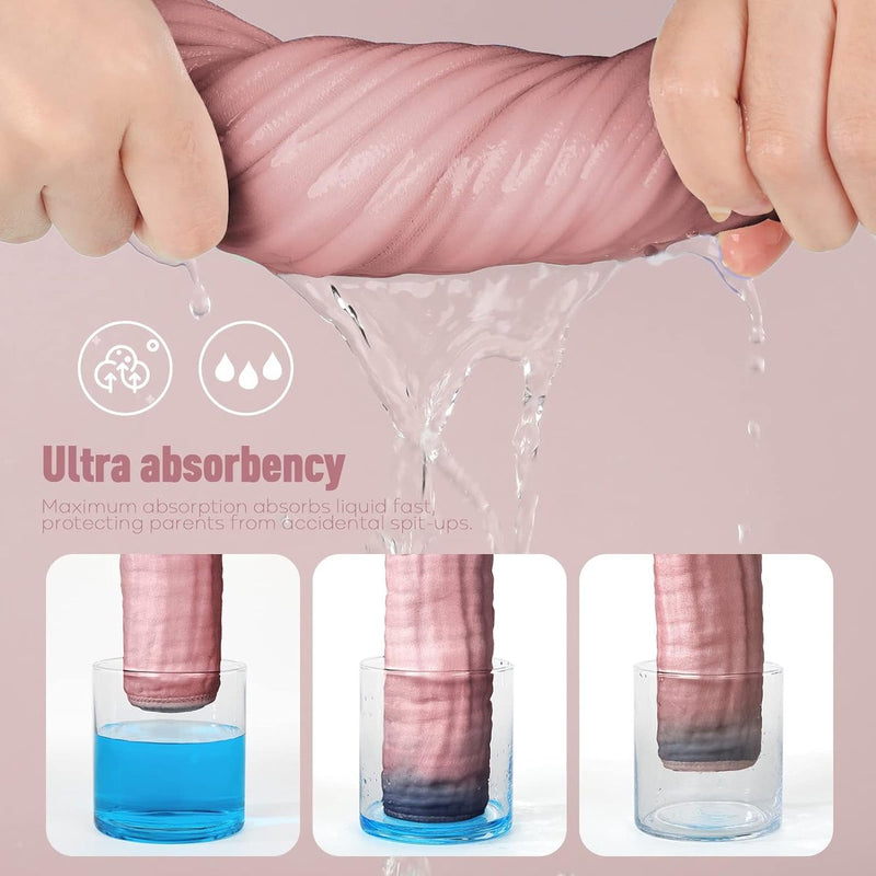 spuugdoeken, 10 stuks stoffen luiers 27x50 cm hydrofieldoeken 6 lagen absorberend washandjes 100% katoen doeken vouwluiers voor baby bonen pasta