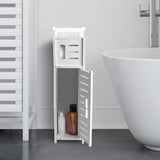 Toiletpapierhouder, verchroomde toiletpapierhouder achter toiletopslag voor toiletkast, toiletpapierhouder met toiletpapierhouder