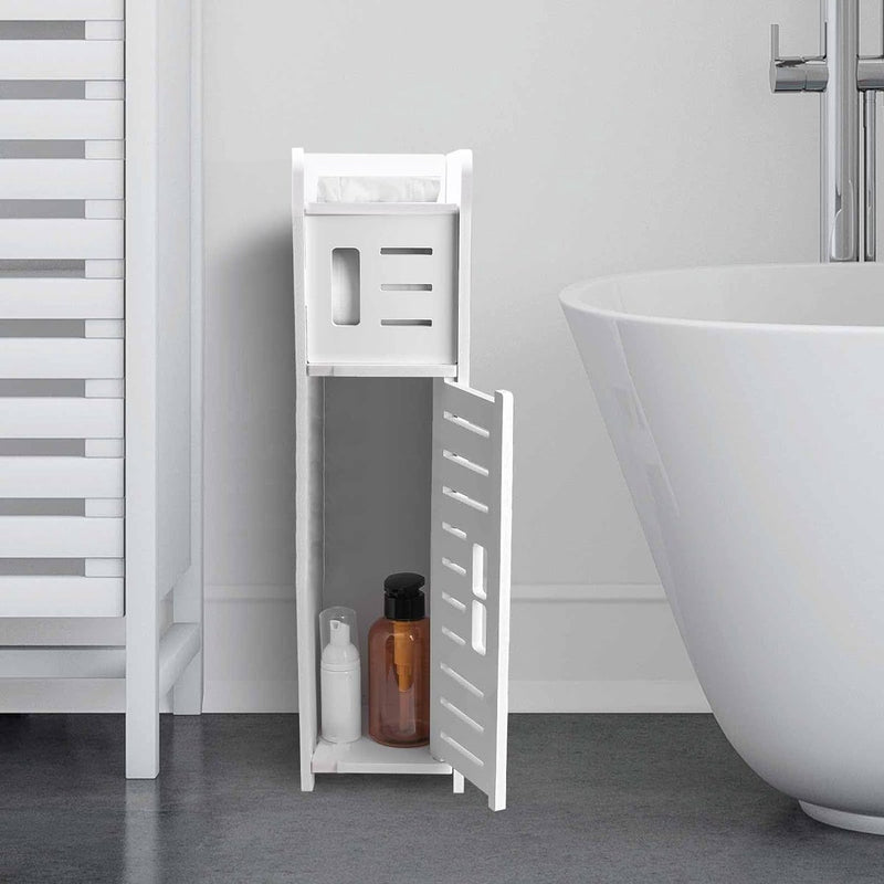 Toiletpapierhouder, verchroomde toiletpapierhouder achter toiletopslag voor toiletkast, toiletpapierhouder met toiletpapierhouder