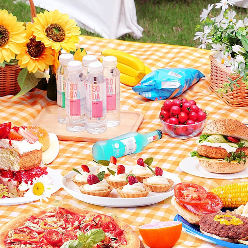 Picknickdeken Waterdichte campingdeken Picknickdeken met draaggreep Opvouwbaar Stranddeken voor buiten voor barbecueën Kamperen Wandelen Excursies Picknick 200x200cm