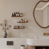 40 cm lange wandplanken, rustieke zwevende planken, fotolijst voor woonkamer, keuken, kinderkamer of slaapkamer, 3 stuks met verschillende maten