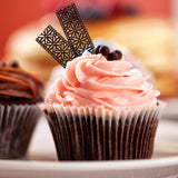 Siliconen Kant Fondant Mallen, Siliconen Kant Mat voor Taart Decoratie, Siliconen Mal Vellen voor Fondant, Chocolade, Suikerpasta, Boter (4 Gaten Raster)