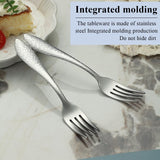 Roségouden dessertvorken, 12 stuks, 14 cm, roestvrij staal, titanium coating, roségoud, dessertvorken, vorkzilver, taartvorken, fruitvorken