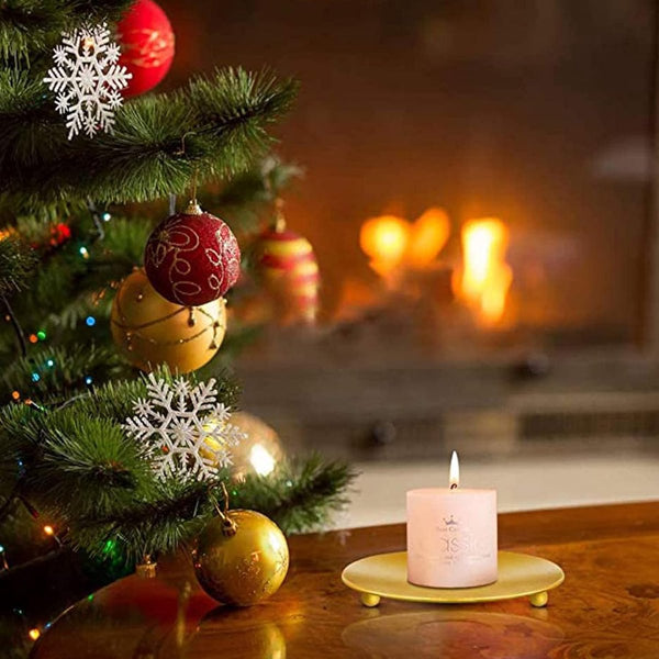 8 stuks metalen kaarsenplaat, 2 maten, rond, retro kaarsenonderzetters voor tafeldecoratie, kaarsenhouder, wierookkegels, gebed, bruiloft, spa, familie, feest, festival, banket (zwart, goud)