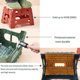 Opvouwbare keukenkruk Opklapbare opstap Badkamerkruk Opvouwbare tuinklapstoel Kleine kindervoetenbank Kinderopstapje Klimhulp Gootsteen voor kinderen volwassenen (22,3 cm hoog - groen)