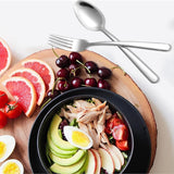 18/10 eetlepel, roestvrij staal, soeplepel, koffielepel, tafel, diner, lepel, tafelservies, bestekset voor thuisgebruik, keuken, restaurant (12 stuks)