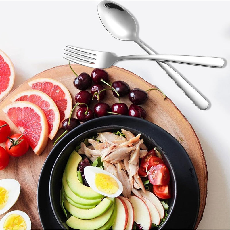 18/10 eetlepel, roestvrij staal, soeplepel, koffielepel, tafel, diner, lepel, tafelservies, bestekset voor thuisgebruik, keuken, restaurant (12 stuks)