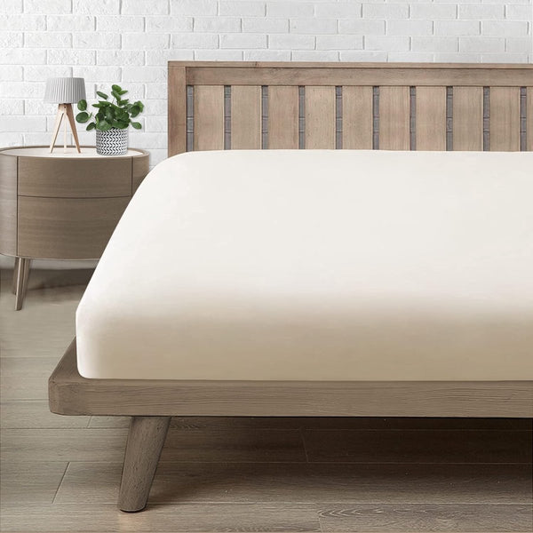 Hoeslaken 120x200x30, microvezel het hele jaar door beige