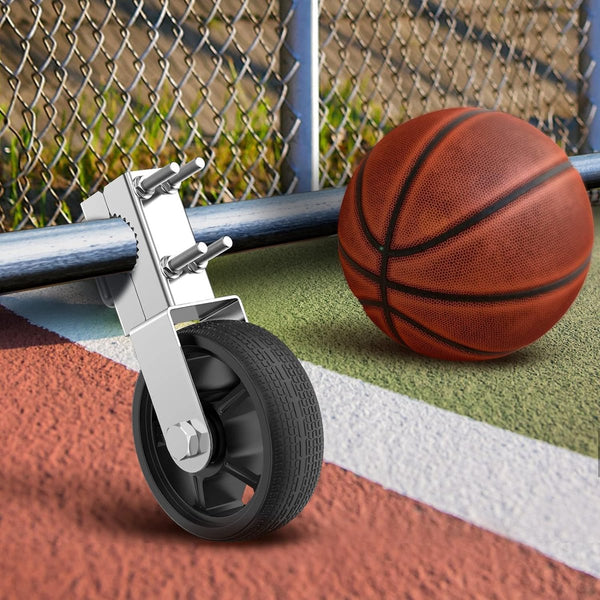 150 mm zware zwenkwiel, buispoortrol - massief rubberen zwenkwiel, dubbel gelagerd, extra montagebehuizing, dikke metalen steun - draagvermogen van 300 kg - eenvoudige installatie