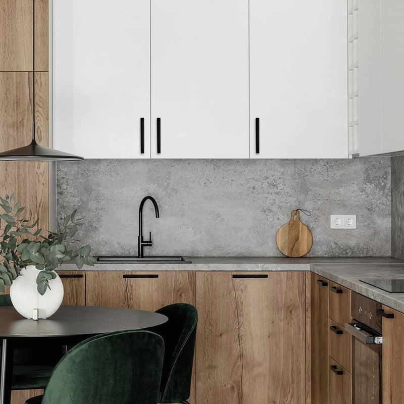 Meubelgrepen, 10 stuks, 96 mm, zwart, handgrepen voor keukenkasten, keukengrepen, moderne ladegrepen, kledingkast, kastgrepen, roestvrij staal, keuken, rechthoekig, handgrepen