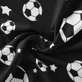 Voetbalbeddengoed, 135 x 200 cm, voor kinderen, jongens, tieners, sportdekbedovertrekset voor eenpersoonsbed, modern bedrukte dekbedovertrekken met ritssluiting en kussensloop van 80 x 80 cm