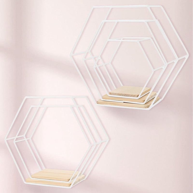 Wandplank wit metaal set van 5 planken wanddecoratie hangplank zolder wandplanken wandplank wit voor wanddecoratie in woonkamer, slaapkamer, badkamer, café en hotel