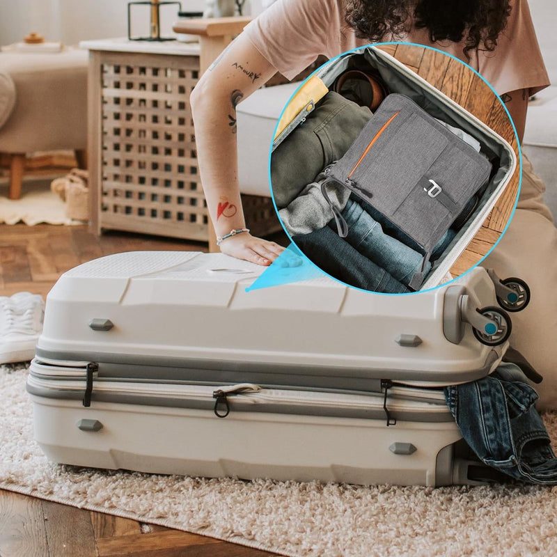 Lichtgewicht opvouwbare reistas Grote sporttas Dames Heren met schoenenvak Reistas Sporttas voor reizen Gym Vakantie Overnachting, B Grijs, reistas