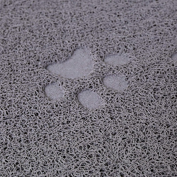 Mat voor kattentoilet kattenbakmat kattenbakmat, (L) 60x90 cm grijs