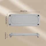 Aanwasbak-organizer, sneldrogend, afdruipmat, 2 stuks, badkamerdienblad, diatomeeënmodder, spoelbak-organizer, sneldrogend, opbergbak, dienblad voor keuken, badkamer (A-lichtgrijs)