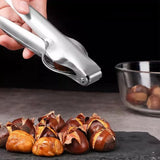2 stuks notenkraker kastanjesnijder, notenkraker walnoten, kastanjesnijder, notenkraker van roestvrij staal, kastanjeopener, voor walnoten, kastanjes, noten, pecan, amandelen