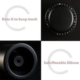 Set van 2 flessenstoppers, wijnflesstoppers, champagnestoppers en wijnstoppers, wijnkurken, vers houden voor wijnliefhebbers, kunststof, kegelvormig