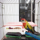 5 stuks kunststof vogelbakken, vogelkooi, waterbak, vogelkooi, vogelkooi om op te hangen