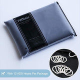 Douchegordijn, extra lang badgordijn, schimmelwerend, textiel voor bad en douche, antibacterieel, wasbaar, zwart, extra groot, 200 x 200 cm