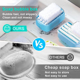 Schuimreinigingsrol, zelfledigende zeepdispenser, zeephouder, creatief, multifunctioneel, met rol en borstel, zeepschuim, zeepbellenstarter, waterdichte zeepdispenser