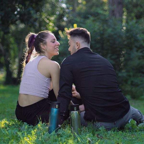 Drinkfles RVS 18/10 - ultralichte drinkbeker - 350ml, 500ml, 750ml - BPA-vrije, lekvrije drinkfles, drinkflessen voor sport, onderweg, school, outdoor, kantoor, thuis