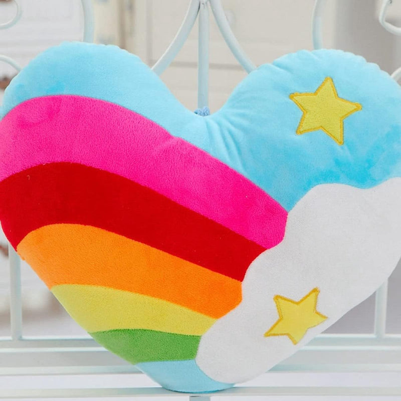 stoffen kussen hart willekeurig chique kussen woondecoratie sprei zacht cadeau decoratieve ster regenboog kamer omarmd kussen pluche Valentijnsdag voor